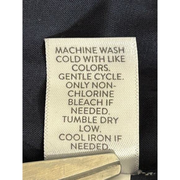 J. Jill East Village Dress L Purple Paisley Print Boho Peasant V-Neck 3/4 Sleeve - Picture 8 of 13